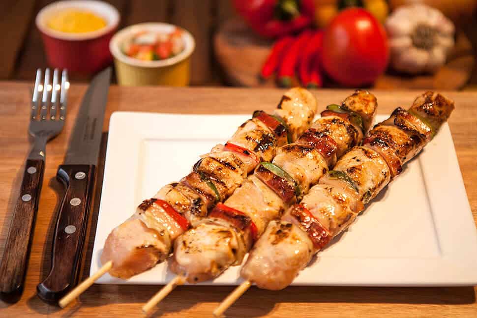 Espetinho de Yakitori de Frango