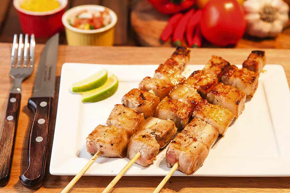 Espetinho de Panceta